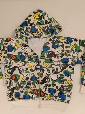 2000's Bape w Kaws A Bathing Ape Baby Milo Graphic Hoodie Sweatshirt MrkM SeeMea